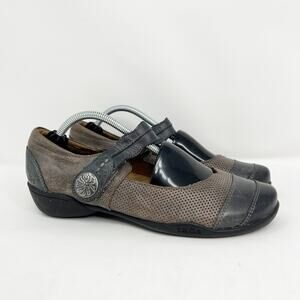 Taos Women's Leather Mary Jane Comfort Shoes Black/Brown
